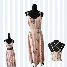 Vince Camuto Tropical Garden Maxi Dress Size 12 Pre-owned Excellent Condition