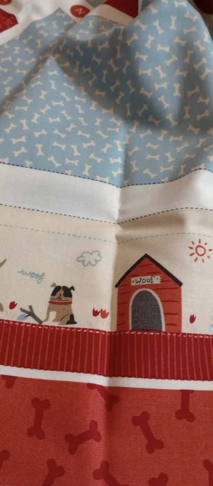 Moda Dog Daze de Stacy Iest Hsu 20846 11 36" corte, costura, panel de cosas hace 2 perros Foto 4 de 4