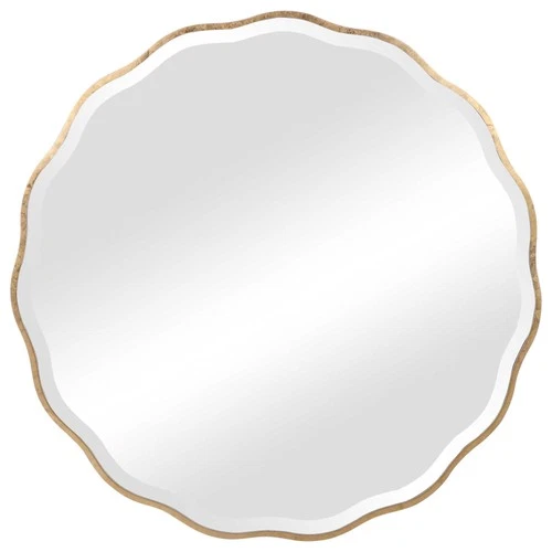 Uttermost 09611 Aneta 42" Diameter Circular Framed Bathroom - Gold - Picture 2 of 8