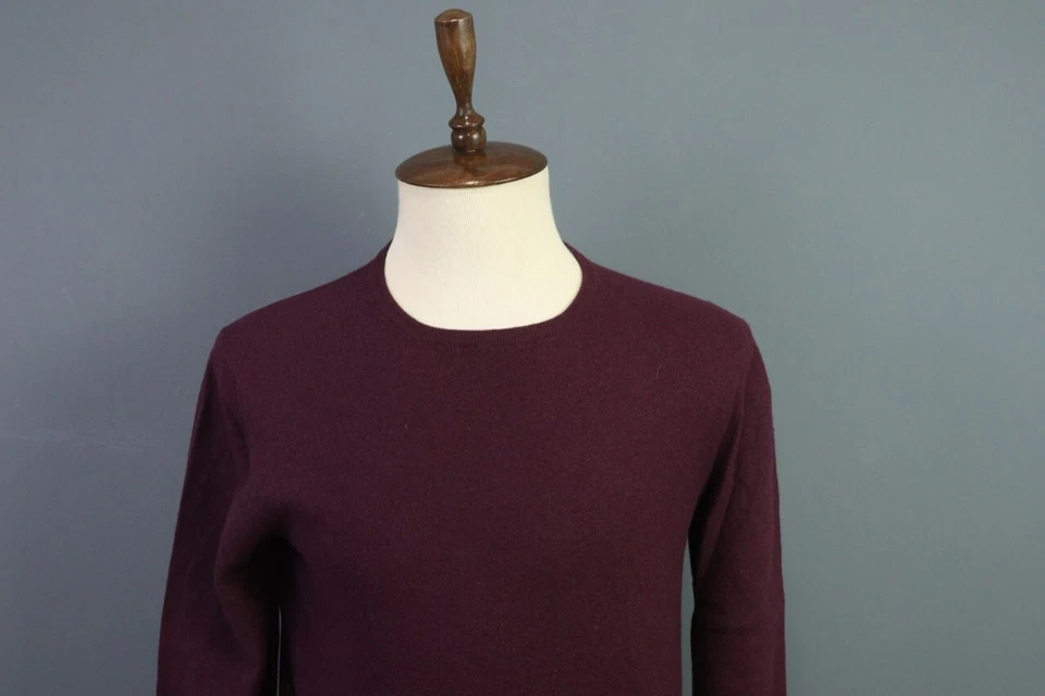 Boggi Milano Brown Wool Knit Crew Neck Sweater Size M - Image 2 of 4