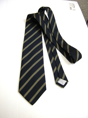 GIOVANNI ALONGI Neue Blaue 9 CM Breite Krawatte 146 cm Länge 100% Seide Handmade