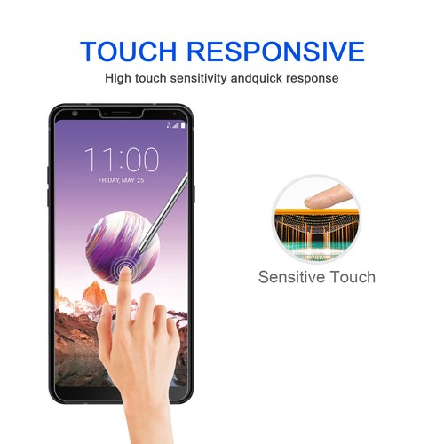 2-Pack For LG Stylo5 [Anti-Fingerprint] Premium Tempered Glass Screen Protector - Picture 6 of 21