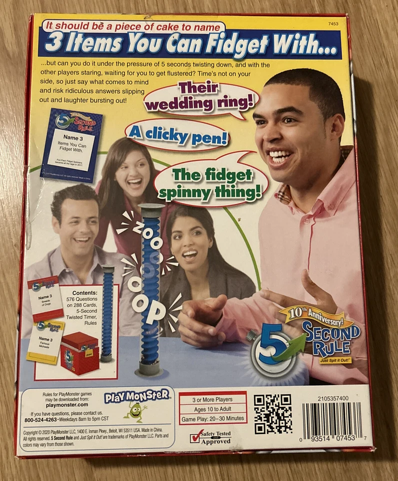 **100% COMPLETO** REGLA DE 5 SEGUNDOS Just Spit It Out Edición 10 Aniversario 2020 Foto 2 de 4