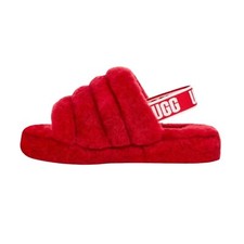 Ugg Fluff Yeah Slide Little Kids Samba Red Size 5