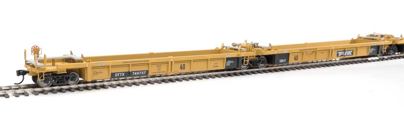 H0 Scale - Walthers Thrall 5-Unit Rebuilt 40' Well Car DTTX -- 55646 Neu