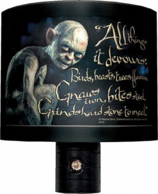The Hobbit: An Unexpected Journey Gollum Figure & Phrase Night Light NEW UNUSED