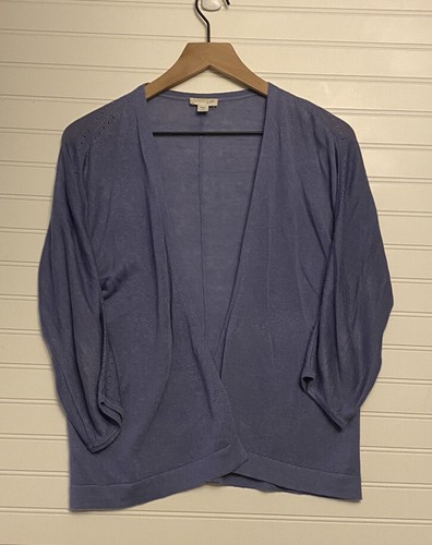 J. Jill Size S Missy Purple Linen 