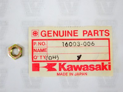 Kawasaki NOS NEW 16003-006 Cable Adjuster Lock Nut H2 AR F11 F12MX KE KT KV KX