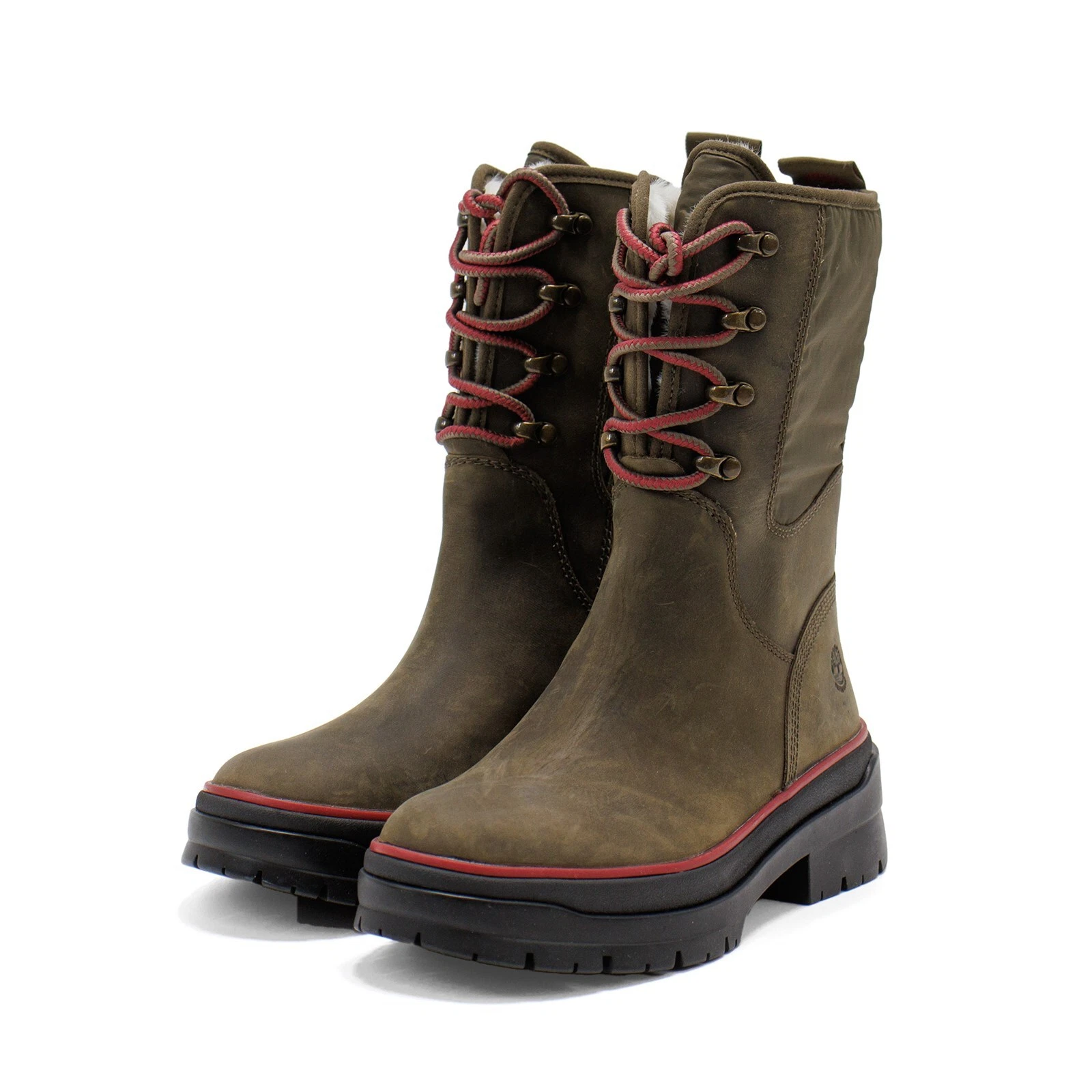 Stivali da donna Timberland Malynn in pelle impermeabili al freddo taglia 6 5 nuovi