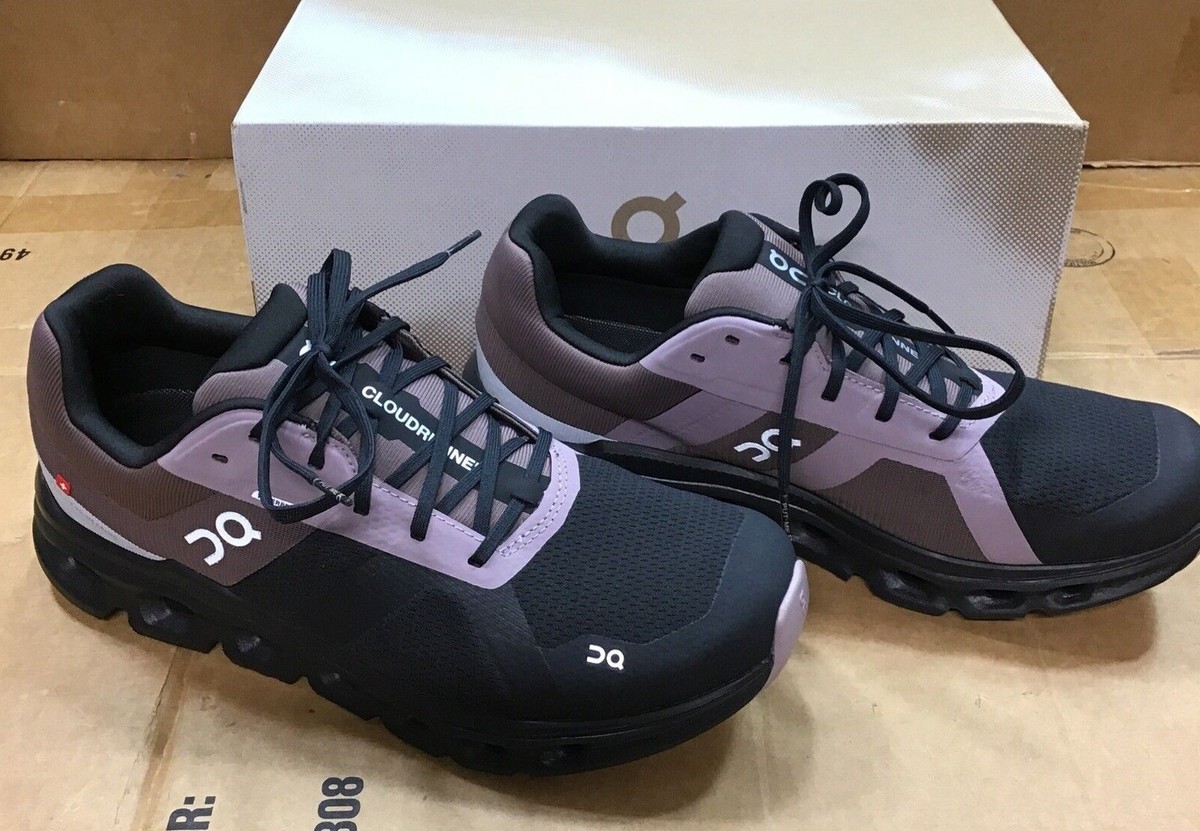 On Cloudrunner Waterproof Womens Running Shoes Black Grape On Cloudrunner Waterproof Womens Running Shoes Black Grape