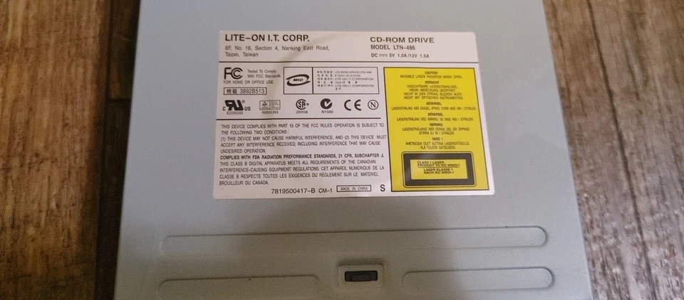 LITE-ON LTN-486 CD-ROM Drive Optical Disc missing Flap Fast Shipping Read - Image 3 of 4