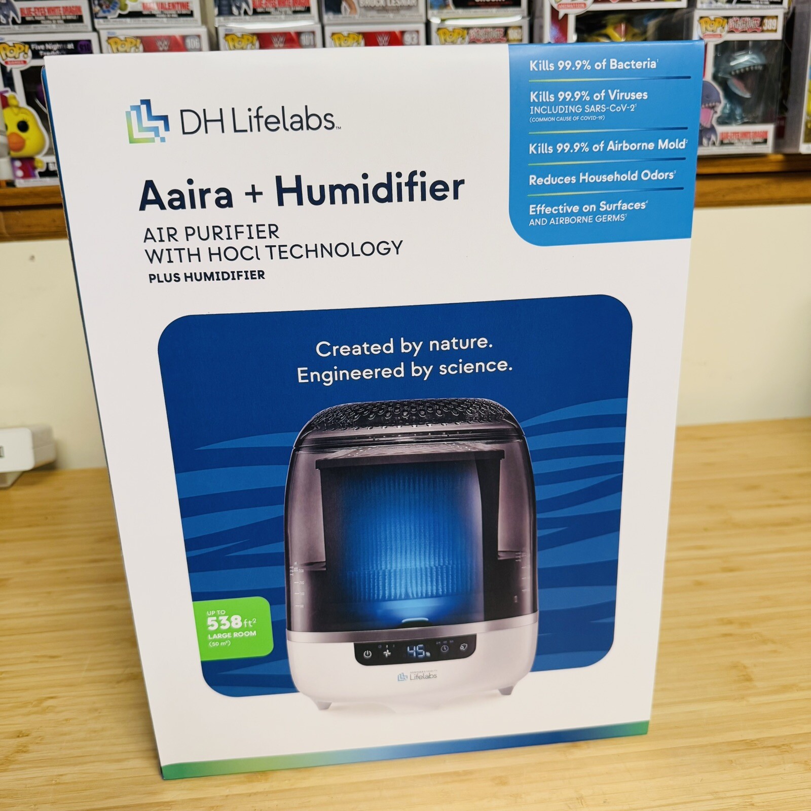 DH Lifelabs 591020110 Aaira Hydrating Dry Air Purifiers 538Sq Ft Odor Eliminator