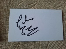 Signed Graham Barrow Wigan Athletic Football White Index Card