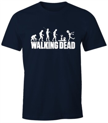 Herren T-Shirt - Walking Dead Zombie Revolution - Comfort Fit MoonWorks 