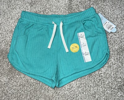 New Cat Jack Cotton Shorts Girls 10/12 Large Green