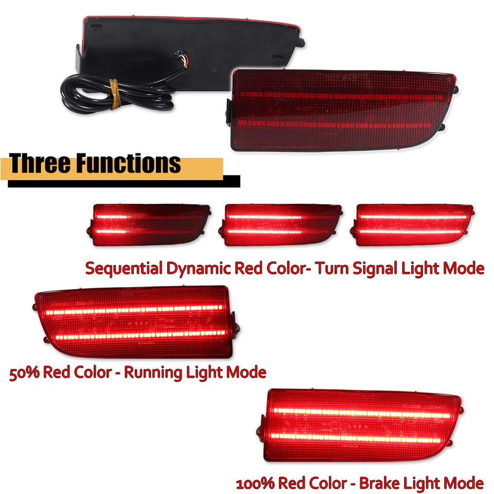 DODGE Sprinter MERCEDES BENZ Freightliner LED Tail Brake Signal Lights 2007-2017 - Image 2 of 4