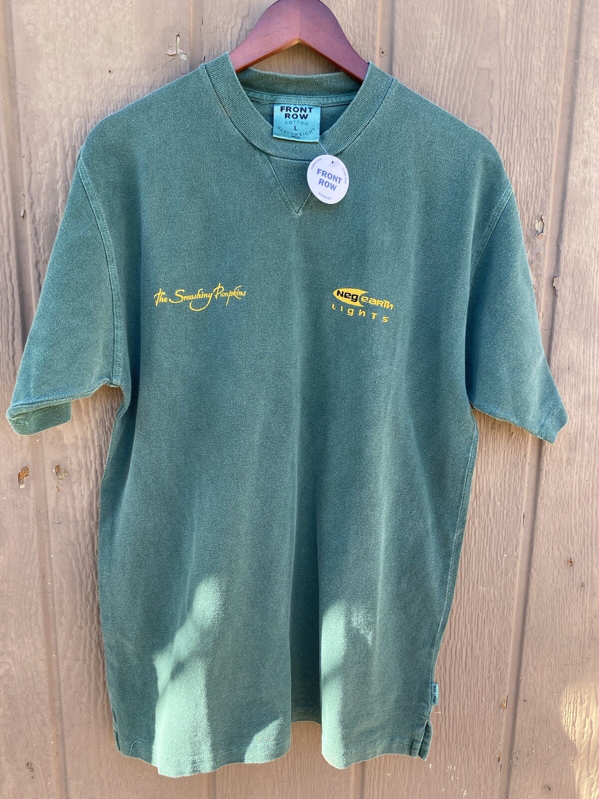 Camicia grande vintage rara Smashing Pumkins Crew Staff prima fila fondo di magazzino