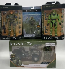 4PC Halo Set ~ Master Chief, Jun A266, & Mongoose ~ NEW IN BOX ~ FAST SHIPPING