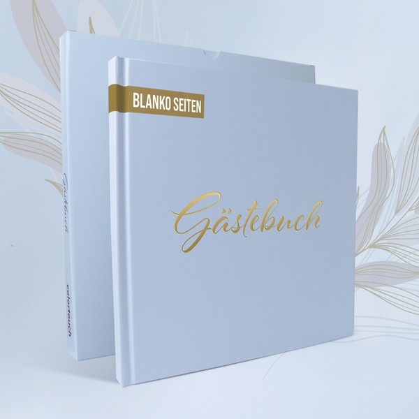 GäStebuch Hochzeit 100 Blanko Seiten Hardcover HochzeitsgäStebuch Hochzeitsbuch-image