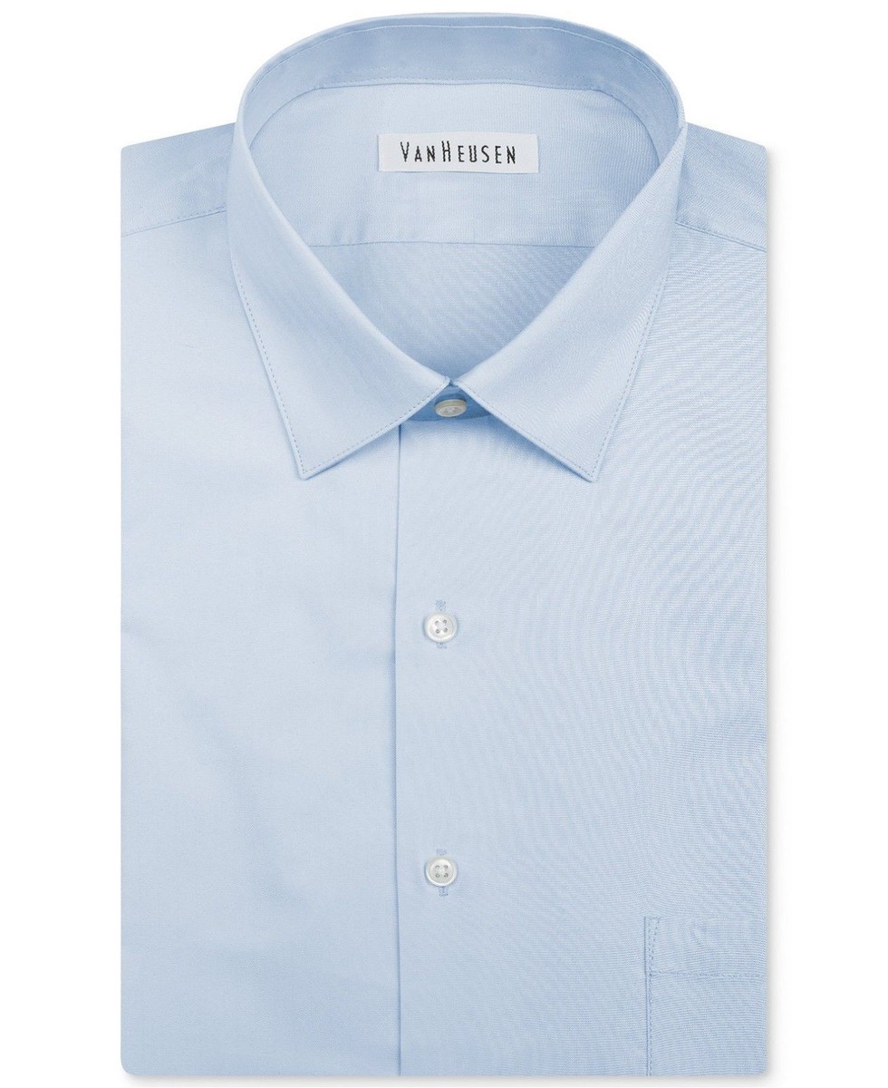 $45 Van Heusen Men's Regular-Fit Blue Striped Oxford Dress Shirt