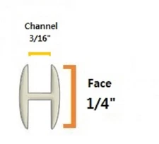 1/4" Round H Lead Came Stained Glass Supplies (24 feet)