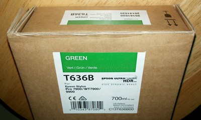 07-2021 NEW EPSON T636B GREEN Ink 700ml for Stylus Pro 7890/7900/9890/9900