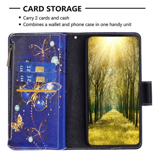 For Samsung S24 Ultra S23 S22 S21 S20 S10 Zipper Wallet Stand Leather Case Cover - Picture 50 of 56