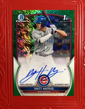 MATT MERVIS  2023 1st Bowman Chrome GREEN GRASS Refractor AUTO  /99 !!! RC