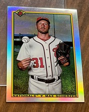 2020 Bowman #90B-MS Max Scherzer 1990 Bowman Refractor - Texas Rangers