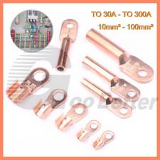 Copper Tube Terminals Terminal Battery Welding Ring Crimp Cable Lugs 10mm -50mm