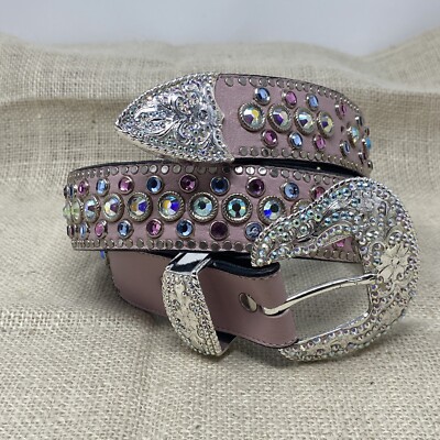 Swarovski leather belt Blanc Swarovski Belt – Capsule NYC main image 4