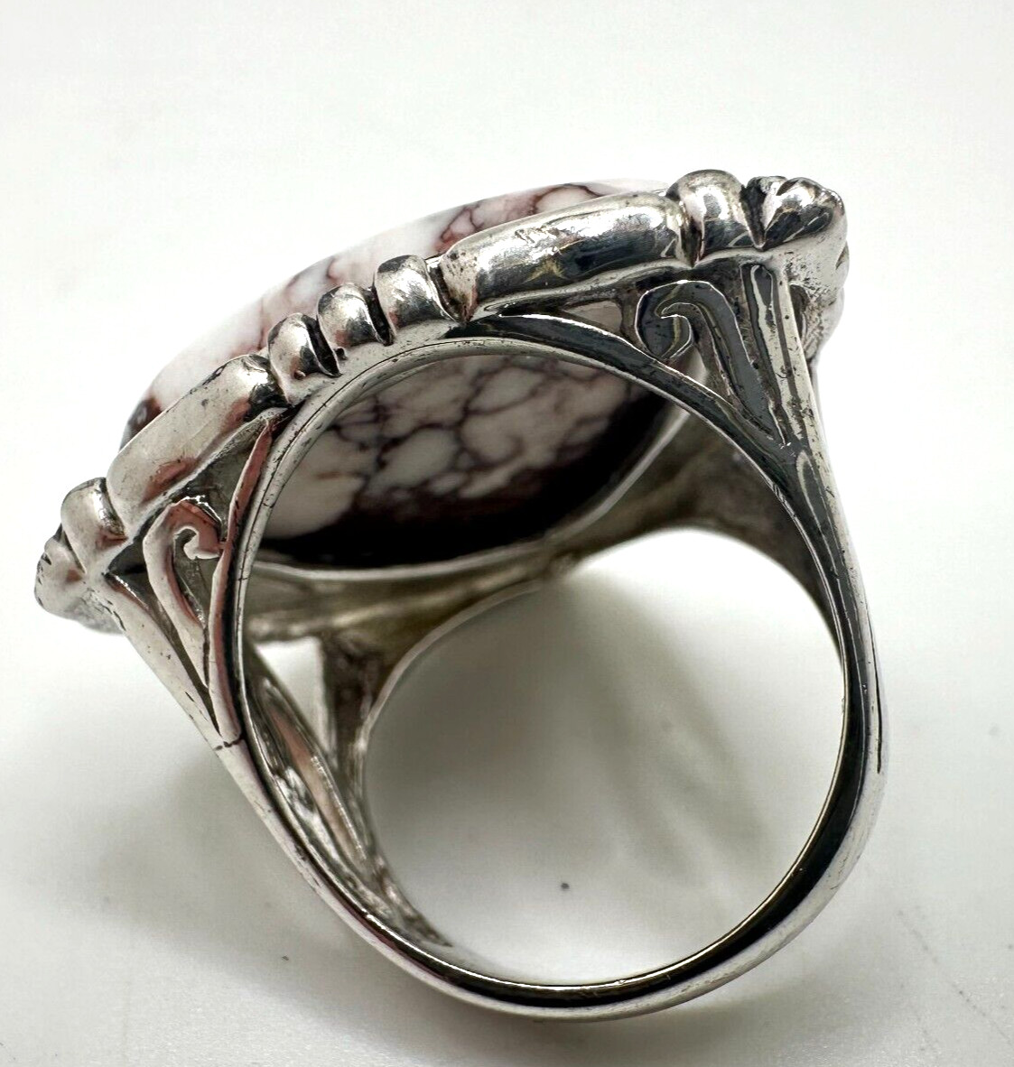 925 Sterling Silver Agate Ring View 4