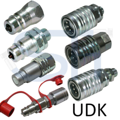 Hydraulik Kupplung UDK Druckeliminator Stecker Muffe unter Druck kuppelbar 