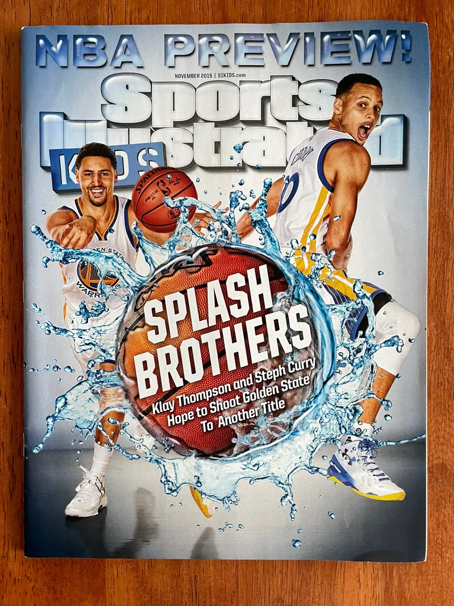November 2015 NBA Preview Curry Sports Illustrated for Kids uncut card sheet