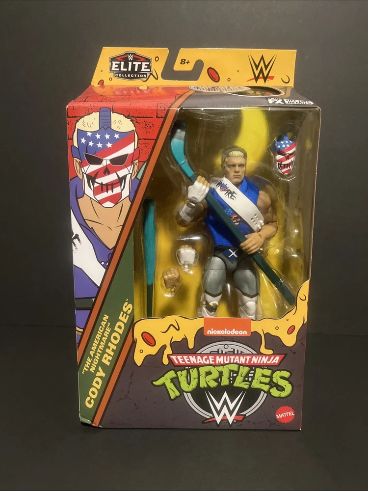Cody Rhodes /Casey Jones Mattel WWE X TMNT ELITE COLLECTION Action Figure