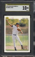 1992 Upper Derek Jeter #5 HOF XRC Minor League Rookie SGC 10 PRISTINE GOLD
