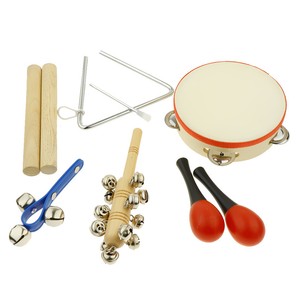 Ensemble De Jouets D Instruments De Musique Pour Enfants En Bas Age Tambourine Ebay