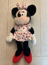 Applause Disney Minnie Mouse Plush Doll Red White Polka Dots 13 INCH