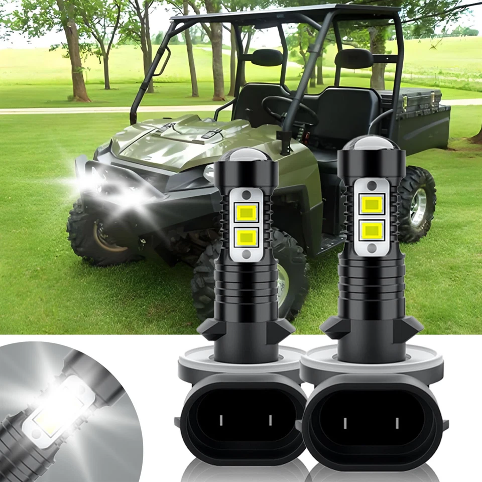 2x 6000K Bombillas LED Faros Para Polaris Ranger XP 700 XP 800 XP 900 XP 570 Foto 2 de 4