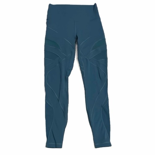 Lululemon Wunder Under High-Rise Tight Mesh 28" Royal Emerald Damengröße 8
