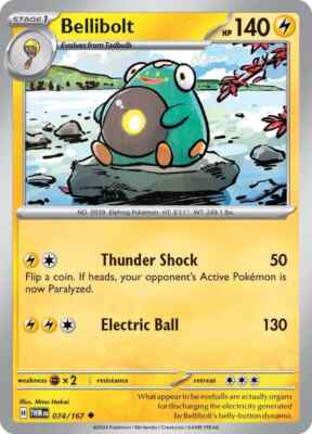 Pokemon TCG Bellibolt 074/167 Twilight Masquerade