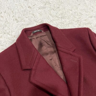 チェスターコート Maison Martin Margiela Chesterfield Coat Maison Margiela 14 Chesterfield Coat Jacket Men Size 48 Bordeaux