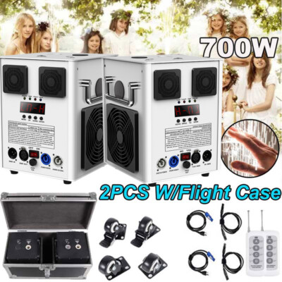 2PCS 700W Cold Spark Machine Wedding DJ Party Stage Effect Firework Machine+Case