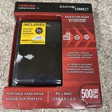 Toshiba Canvio Connect 500GB, Portable Hard Drive TOSHIBA Open Box PC+ MAC