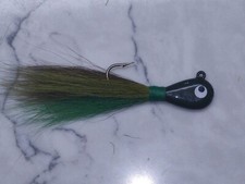 HD/Saltwater Flathead Bucktail Jig- Dark Watermelon - Mult Sizes and Quantities