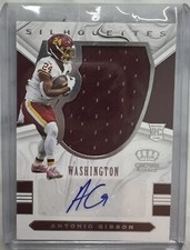 2020 Chronicles NFL Antonio Gibson RC Crown Royale RPA Silhouettes Auto /99