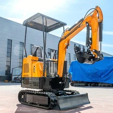 1.5Ton Hydraulic Mini Excavator Small Track Digger Operation Pilot Control in NJ
