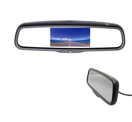 5" Car Reversing AV2-Camera CCD DVD VCD Rear View Mirror Monitor with Bracket - Afbeelding 1 van 2