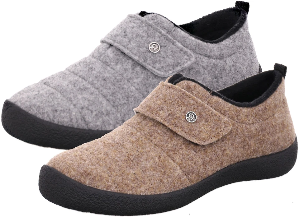 Rohde Damen Pantoffel geschlossener Filz Hausschuh Klettverschluss D.Olbia 2007