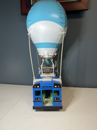Fortnite Battle Bus Playset Jazwares 2020 Lights Sounds 18” Tall 12” Long Works - Picture 4 of 4